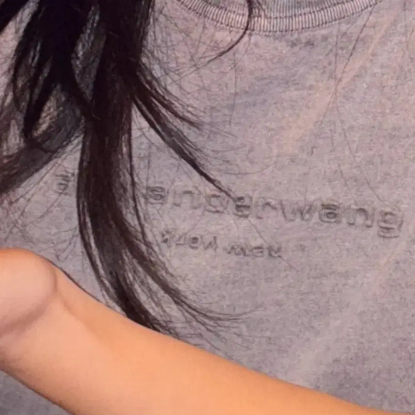 [BUNJANG] Alexander Wang Gray Short Sleeve Top / 알렉산더왕 그레이 여성 반팔 S