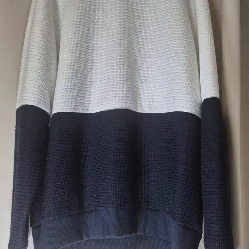 [BUNJANG] ZARA Two-Tone Knit Sweatshirt / 자라 투톤 니트 스웨트셔츠