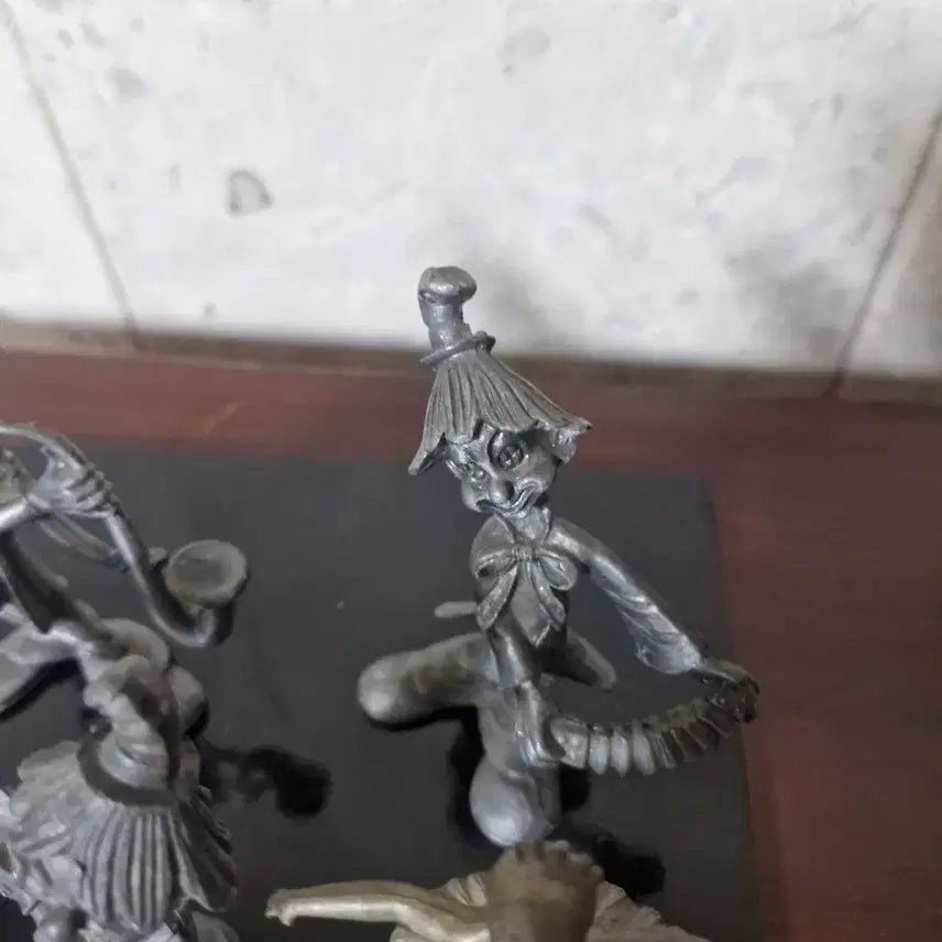 [BUNJANG] Tin Ballet Dancer, Musician Clown Bronze Figure Set / 주석 발레리나,악사 광대 브론즈5세트