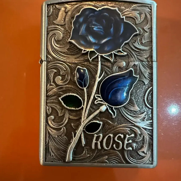 [BUNJANG] Vintage Rose Pattern Lighter / 라이터