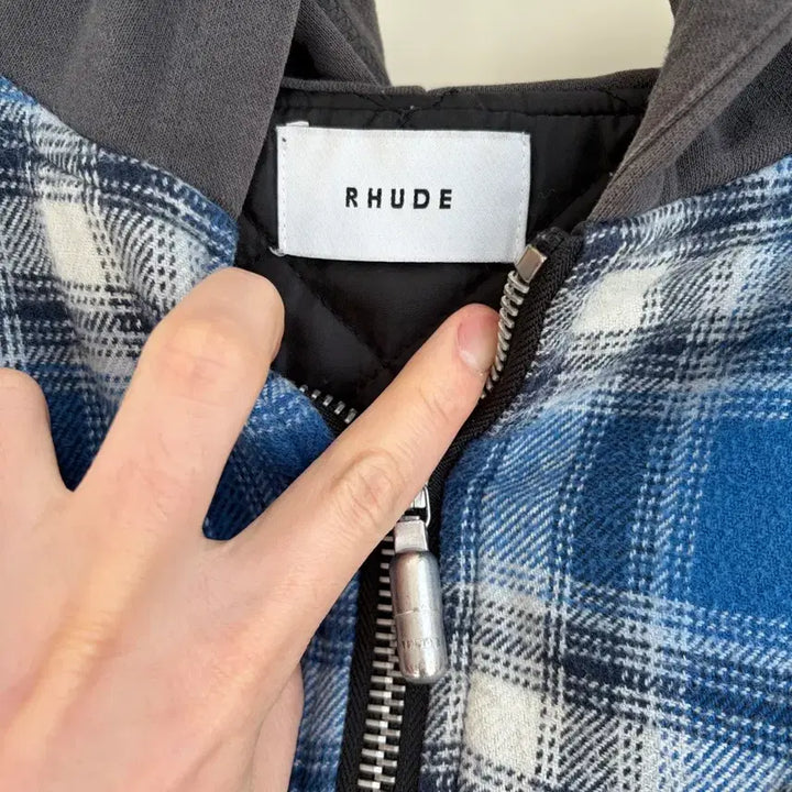 [BUNJANG] Rhude Quilted Flannel Jacket / Rhude 퀄팅 플란넬 자켓 flannel jacket