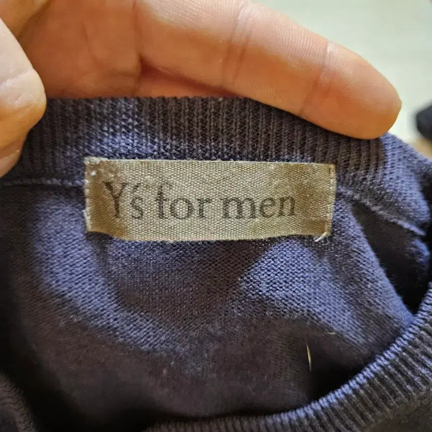 [BUNJANG] Y's for men Round Neck Wool Knit / 요지야마모토 Y's for men 라운드 넥 울 니트 블루