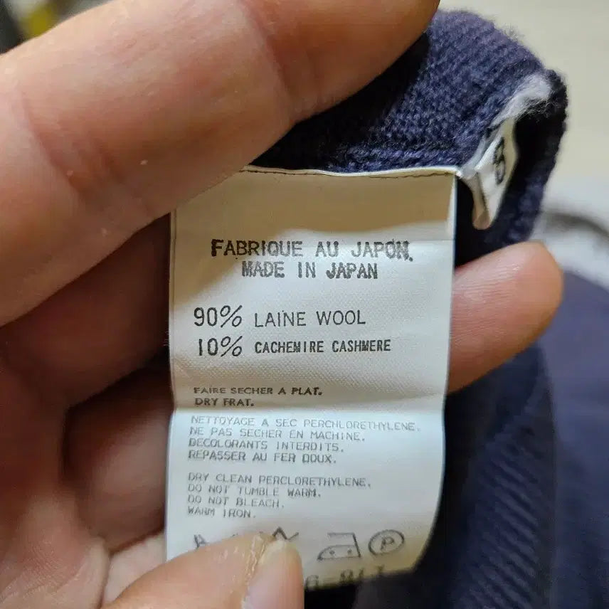 [BUNJANG] Y's for men Round Neck Wool Knit / 요지야마모토 Y's for men 라운드 넥 울 니트 블루