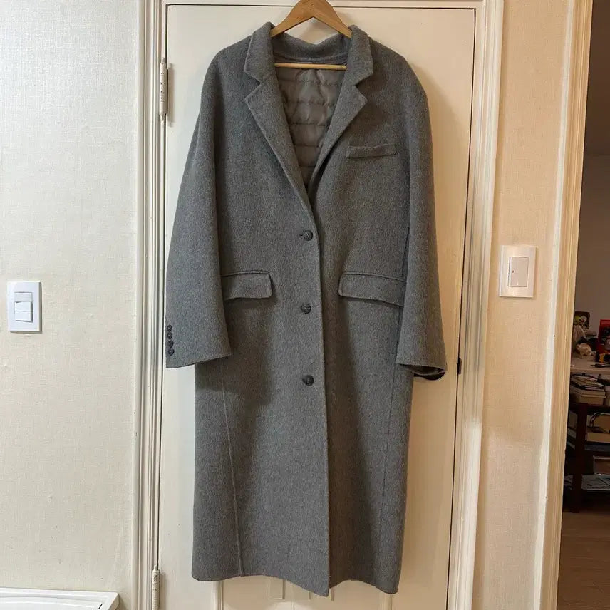 [BUNJANG] Alpaca Men's Long Coat / 코티지 알파카 매니쉬 롱코트