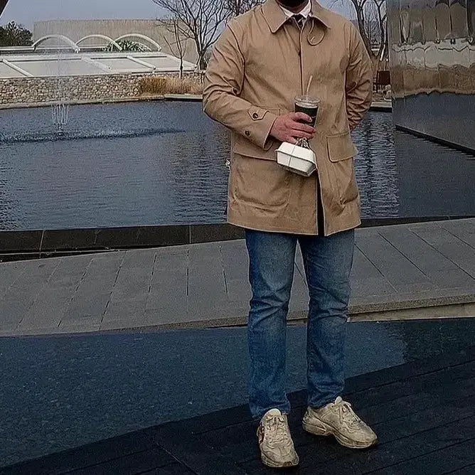 [BUNJANG] Beige Coat L / 폴로 랄프로렌 베이지 코트 L