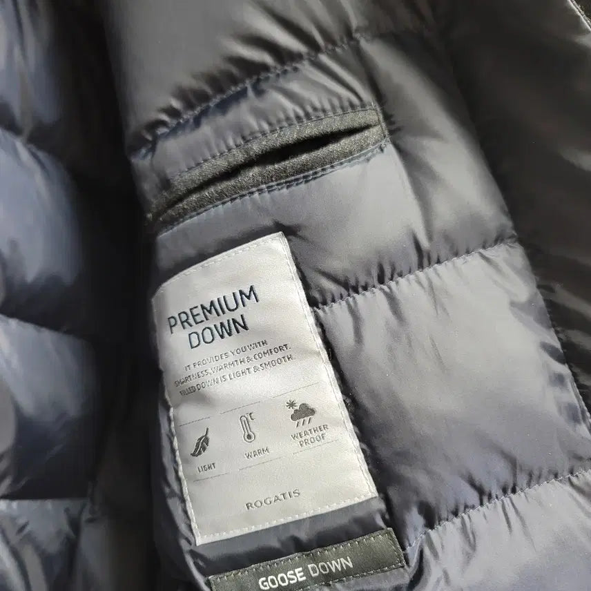 [BUNJANG] Rogatis Canclico Dark Gray Goose Down Padded Jacket / [로가디스] 까노니코 모100% 다크 그레이 구스 다운 패딩-100