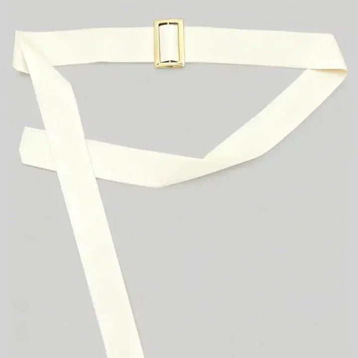 [BUNJANG] White Ribbed Knit Belted Coat (Size 66) / 화이트 골지 니트 벨트 코트 66사이즈