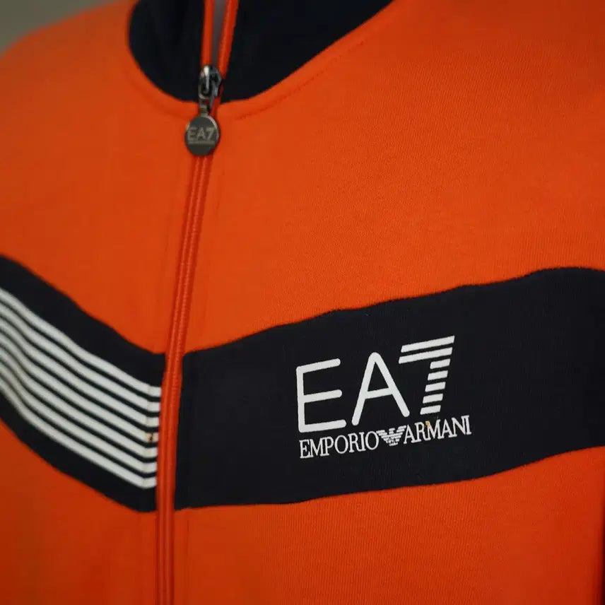 [BUNJANG] EA7 Emporio Armani Track Jacket (Orange) / 엠포리오 아르마니 트랙 재킷/집업 저지(오렌지)