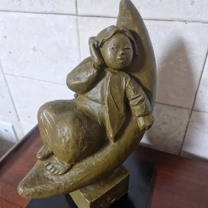 [BUNJANG] Marble Moon Sculpture Decoration / 마블 달 조각상 장식품 인테리어용