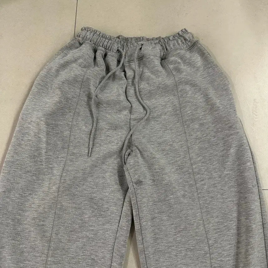 [BUNJANG] Unaller Code Gray String Training Pants / 어널러코드 스트링 트레이닝 팬츠 회색