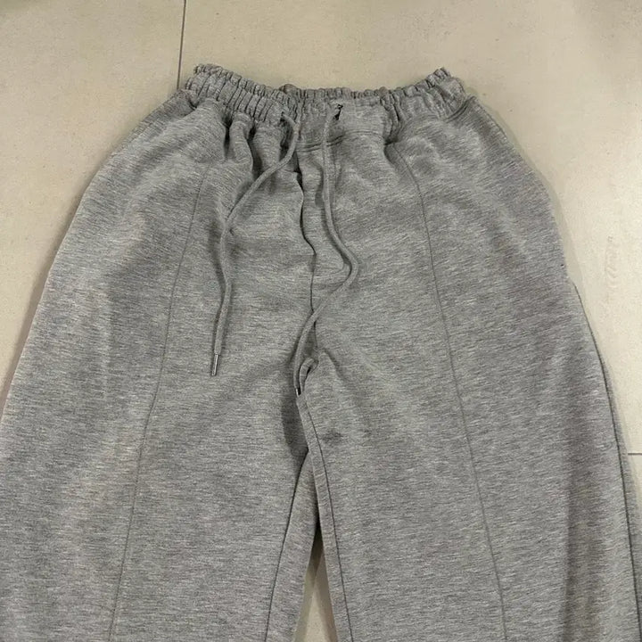 [BUNJANG] Unaller Code Gray String Training Pants / 어널러코드 스트링 트레이닝 팬츠 회색