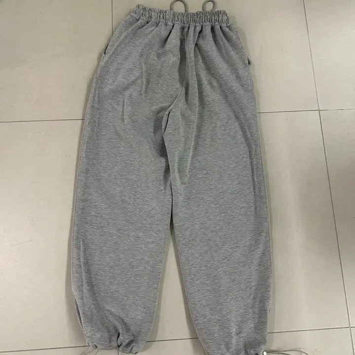 [BUNJANG] Unaller Code Gray String Training Pants / 어널러코드 스트링 트레이닝 팬츠 회색