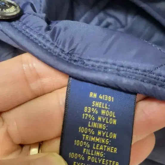 [BUNJANG] Polo Ralph Lauren Navy Quilted Jacket (M) / 폴로 랄프로렌 네이비 퀼팅 자켓 m