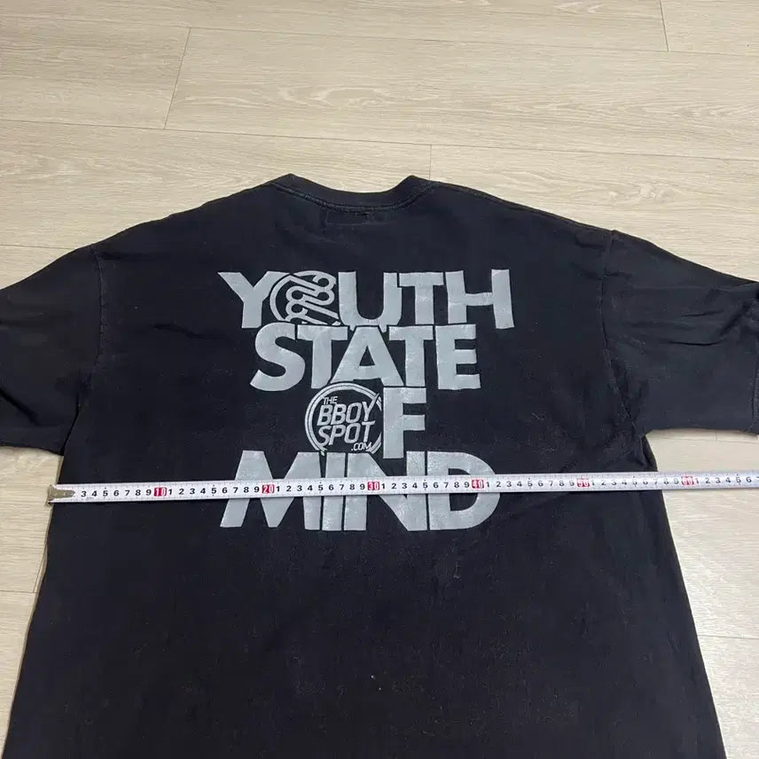 [BUNJANG] Five Nines Co. Youth State Of Mind T-Shirt Black / 블랙 Youth State Of Mind 반팔 티셔츠