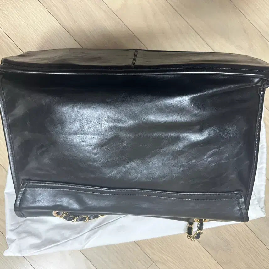 [BUNJANG] Anotheic Flap Chain Shoulder Bag Black / 아노에틱 플랩 체인 숄더백 블랙