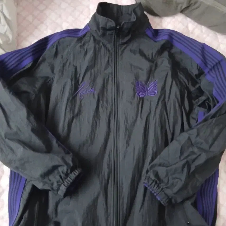 [BUNJANG] Beams Needles Nylon Track Jacket Purple / [M] 빔즈 니들스 나일론  트랙자켓 퍼플