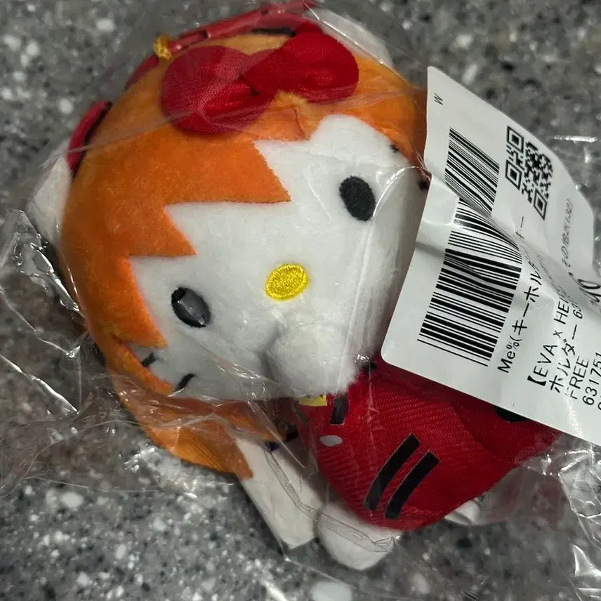 [BUNJANG] Evangelion Asuka Kitty Keyring / 에반게리온 아스카 키티 키링