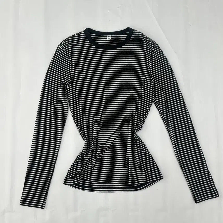 [BUNJANG] Y2K Layered Stripe Hoodie Set / 일본빈티지 키치 Y2K 괴짜 레이어드 스트라이프 후드티 상의코디세트