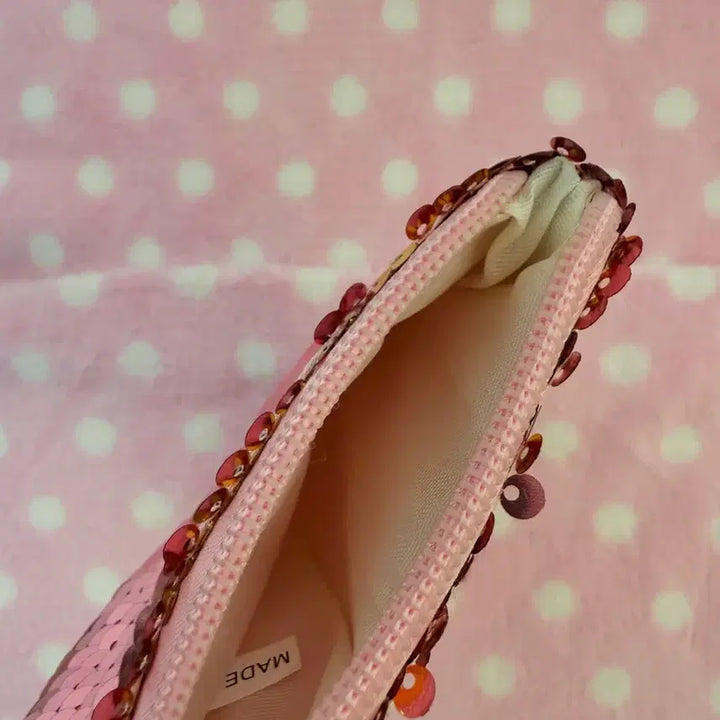 [BUNJANG] Spangle Mermaid Pouch - Pink / 스팽글 인어 파우치 핑크
