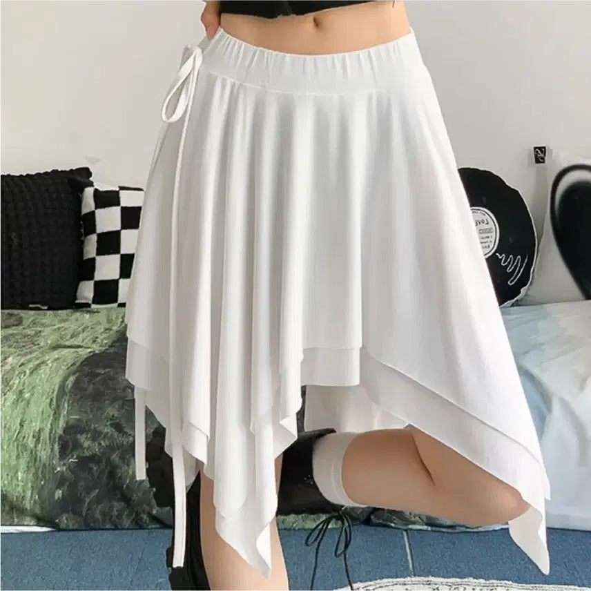 [BUNJANG] Unbalanced Banding Skirt / 언발란스 밴딩 스커트