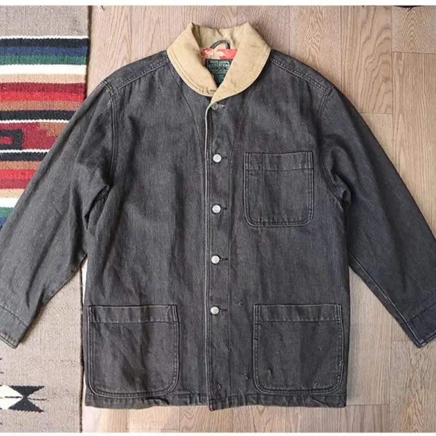 [BUNJANG] RRL Country Denim Work Jacket / 랄프로렌 컨츄리 윙카라 빈티지 데님 워크자켓 RRL 더블알엘 전신