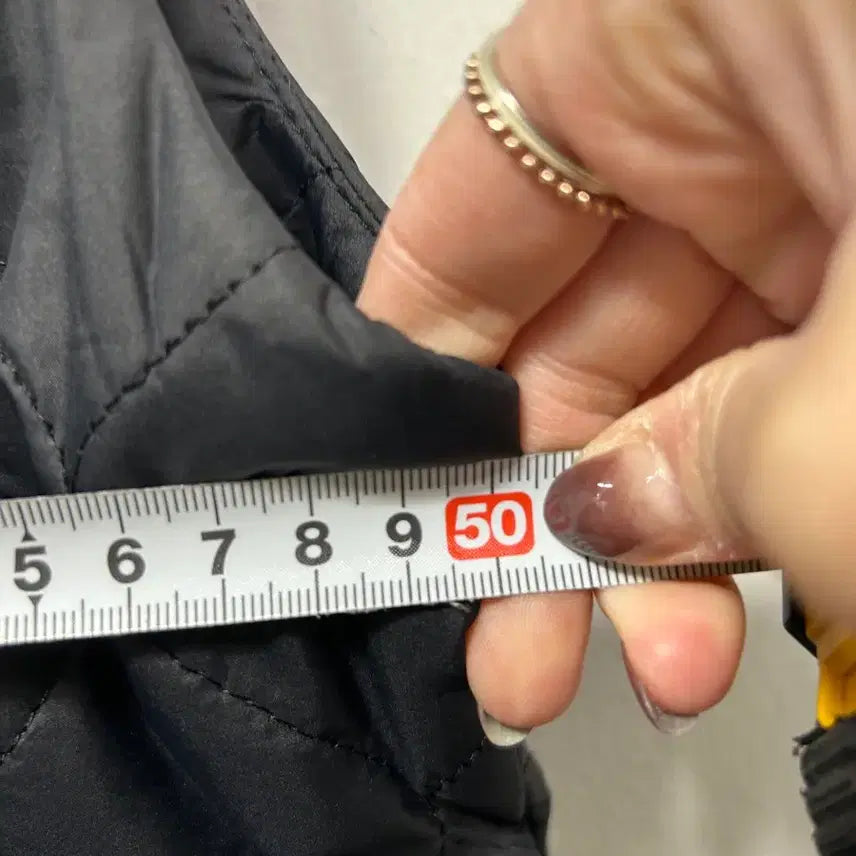 [BUNJANG] Black Quilted Long Vest Dress / 블랙 퀼팅 롱 조끼 원피스