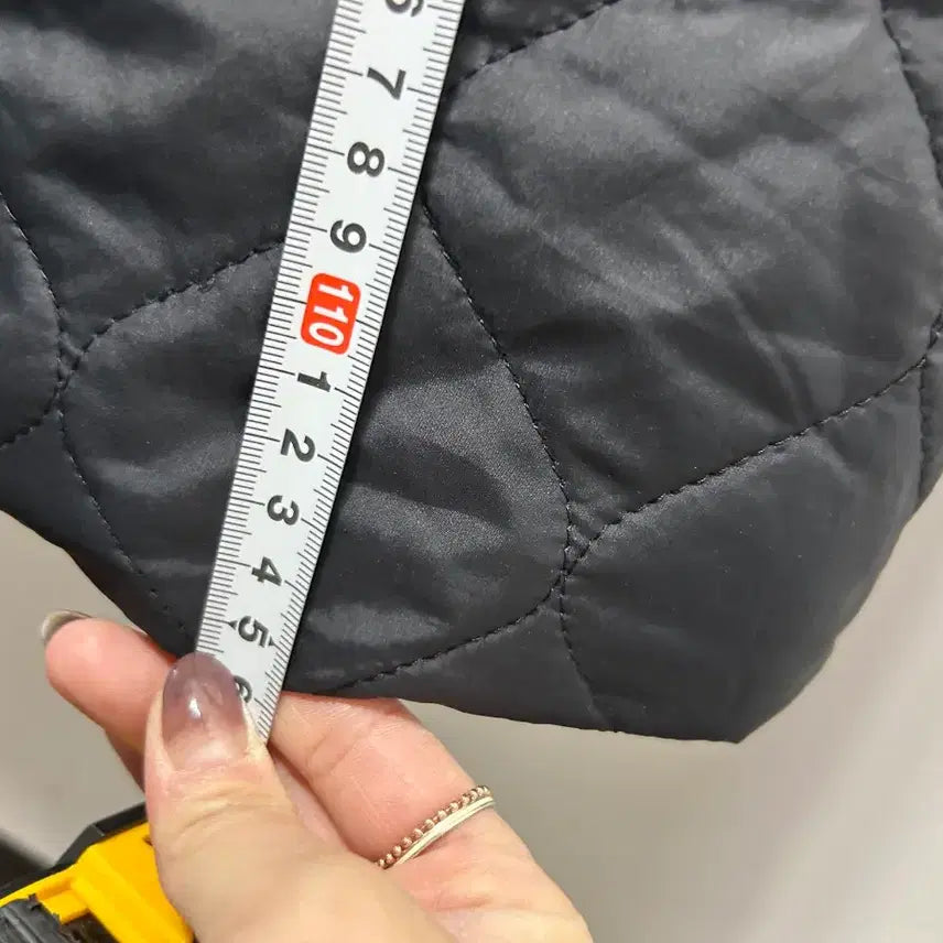 [BUNJANG] Black Quilted Long Vest Dress / 블랙 퀼팅 롱 조끼 원피스