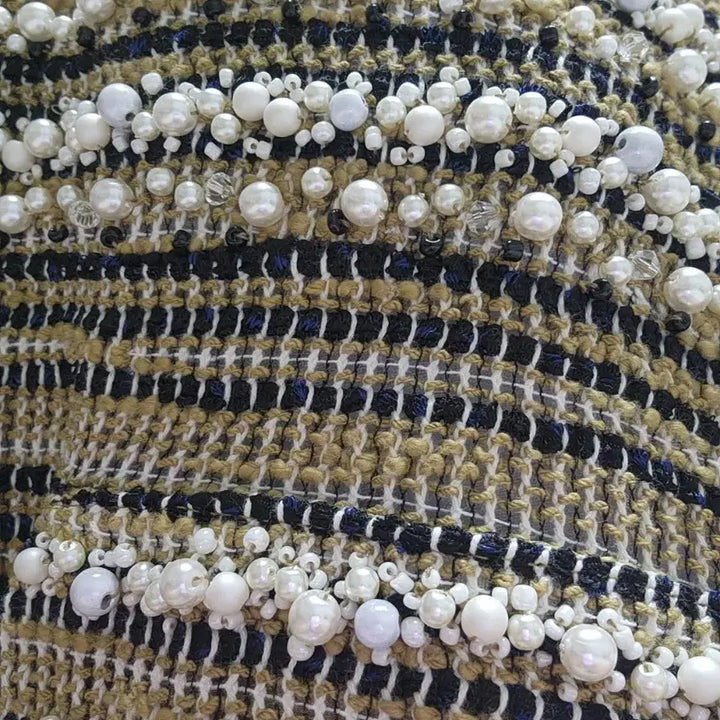 [BUNJANG] Lanvin Tweed Pearl Vest / 새거) 랑방 트위드 진주 베스트