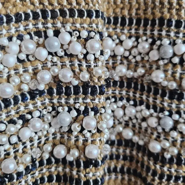 [BUNJANG] Lanvin Tweed Pearl Vest / 새거) 랑방 트위드 진주 베스트