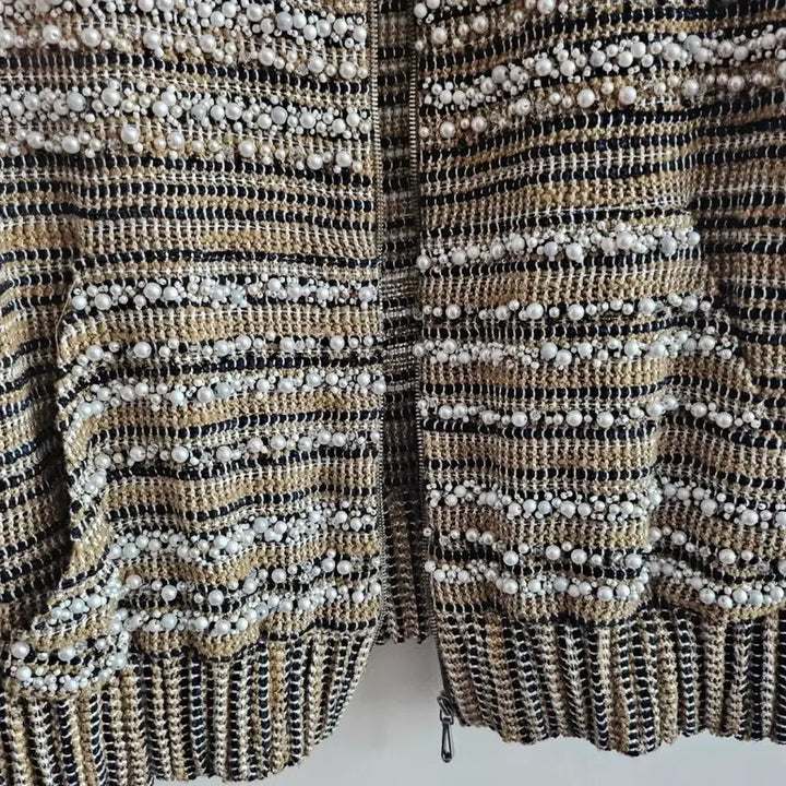 [BUNJANG] Lanvin Tweed Pearl Vest / 새거) 랑방 트위드 진주 베스트