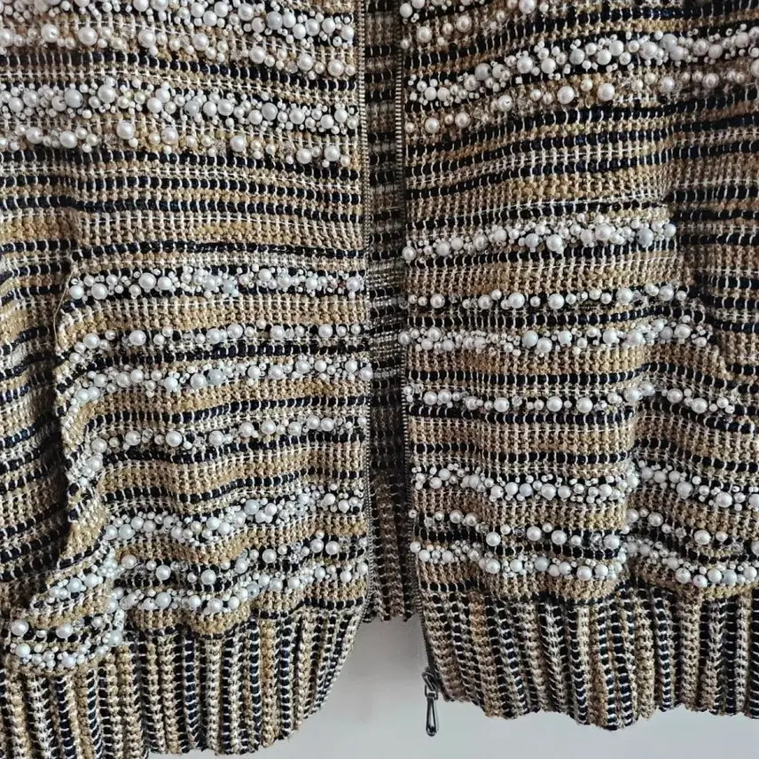 [BUNJANG] Lanvin Tweed Pearl Vest / 새거) 랑방 트위드 진주 베스트