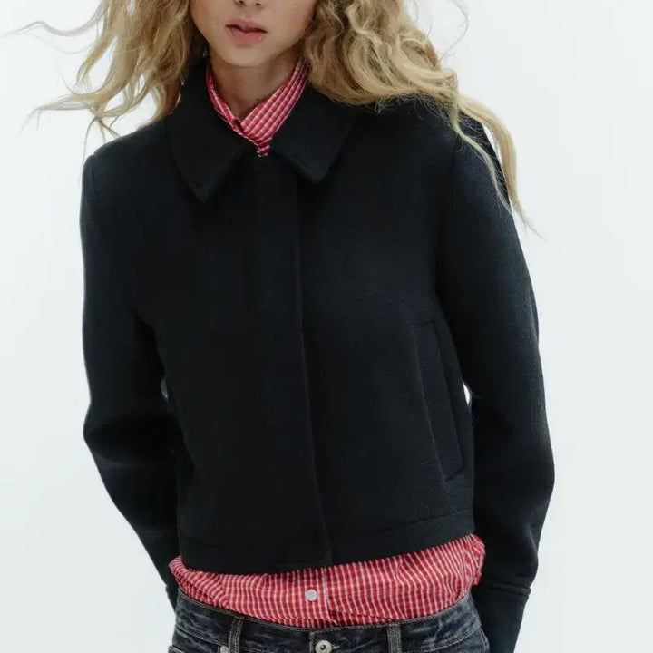 [BUNJANG] ZARA Women's Wool Pocket Jacket / 자라 여성 울 자켓 블랙 (새상품)