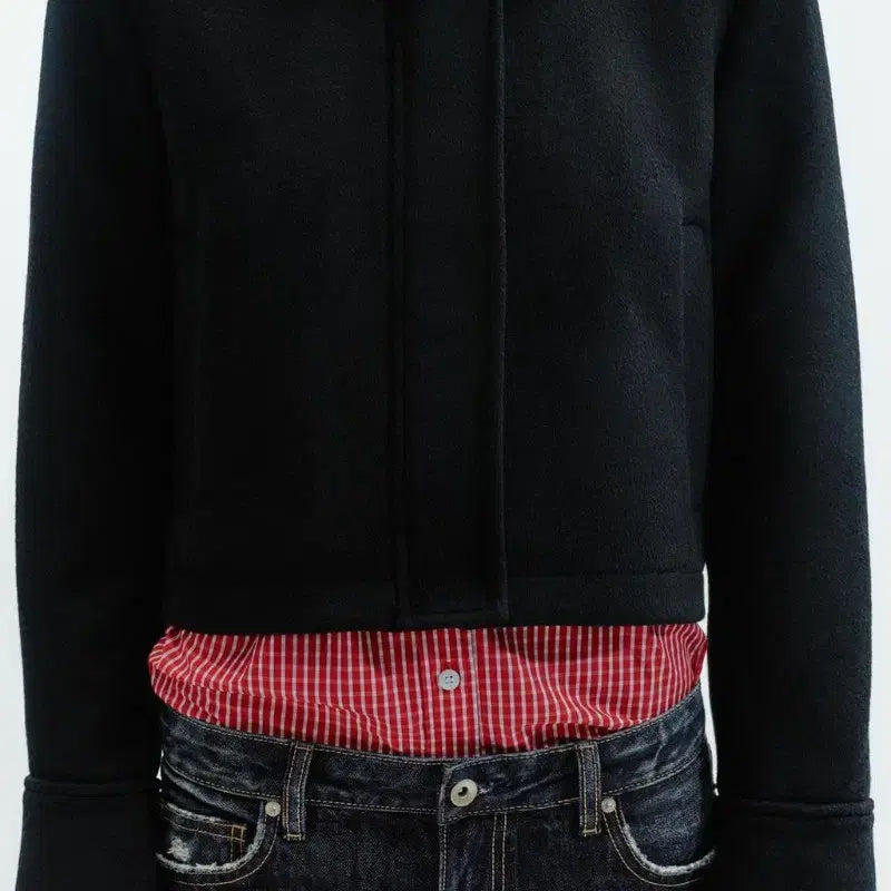 [BUNJANG] ZARA Women's Wool Pocket Jacket / 자라 여성 울 자켓 블랙 (새상품)