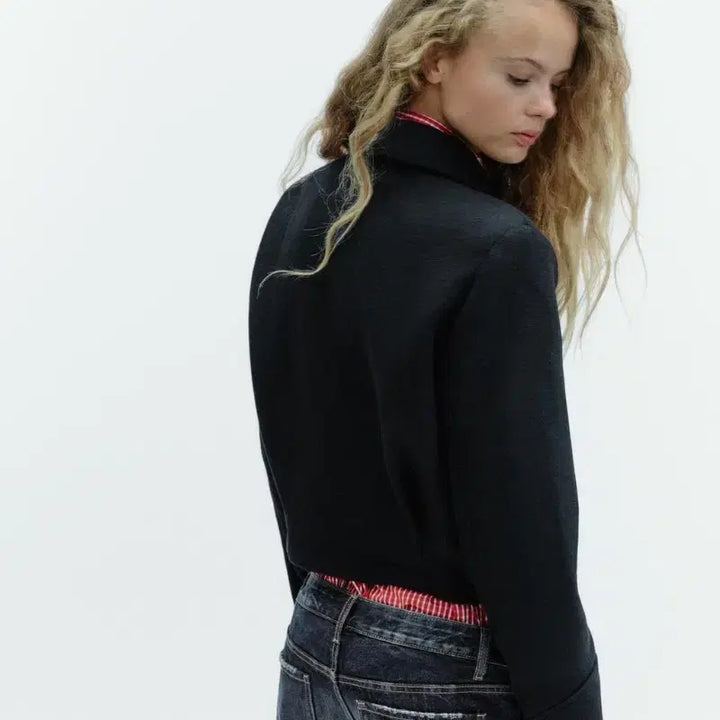 [BUNJANG] ZARA Women's Wool Pocket Jacket / 자라 여성 울 자켓 블랙 (새상품)