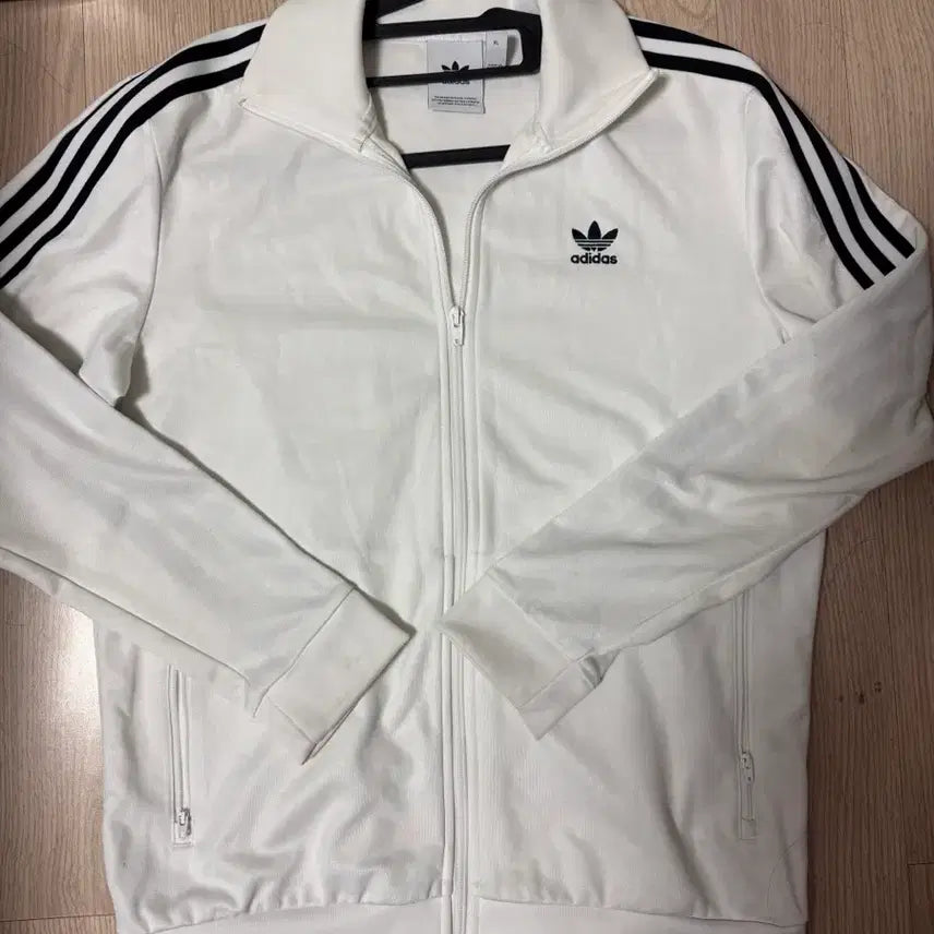 [BUNJANG] Adidas Beckenbauer Track Top / 아디다스 베켄바우어 흰검 화이트 트랙탑 져지집업 XL