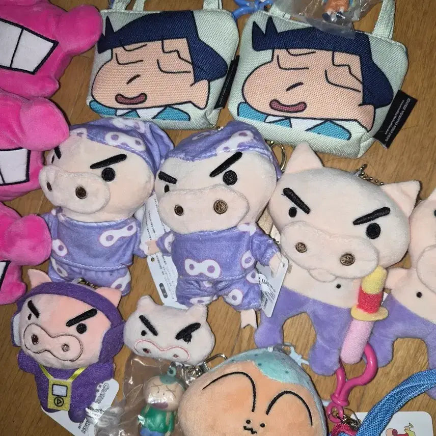 [BUNJANG] Crayon Shin-chan Character Keyring Collection / 짱구 신짱 부리부리 짱구돼지 짱아 철수 훈이 인형 키링 가방 짱구 유리