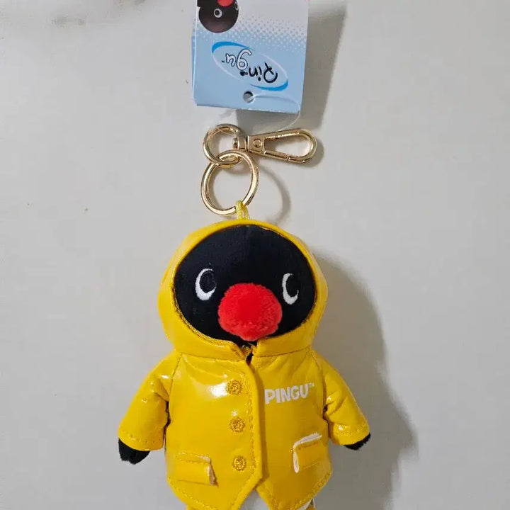 [BUNJANG] Pingu Keyring / 핑구 우비 인형 키링