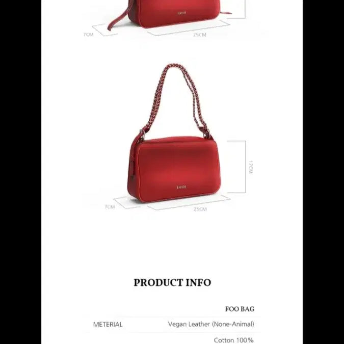 [BUNJANG] Deunue FOO Bag Two-Way Red Bag / 데누 FOO Bag 투웨이 레드백 정가17.8
