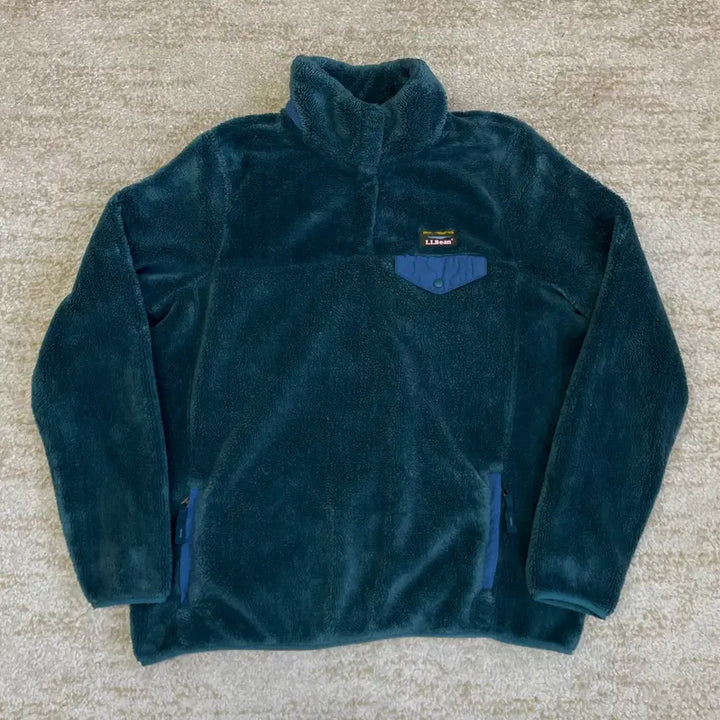 [BUNJANG] L.L.Bean 90s Snap Fleece Pocket Pullover Jacket / [우먼L] 90s L.L.Bean 스냅 플리스 포켓 풀오버 후리스 자켓