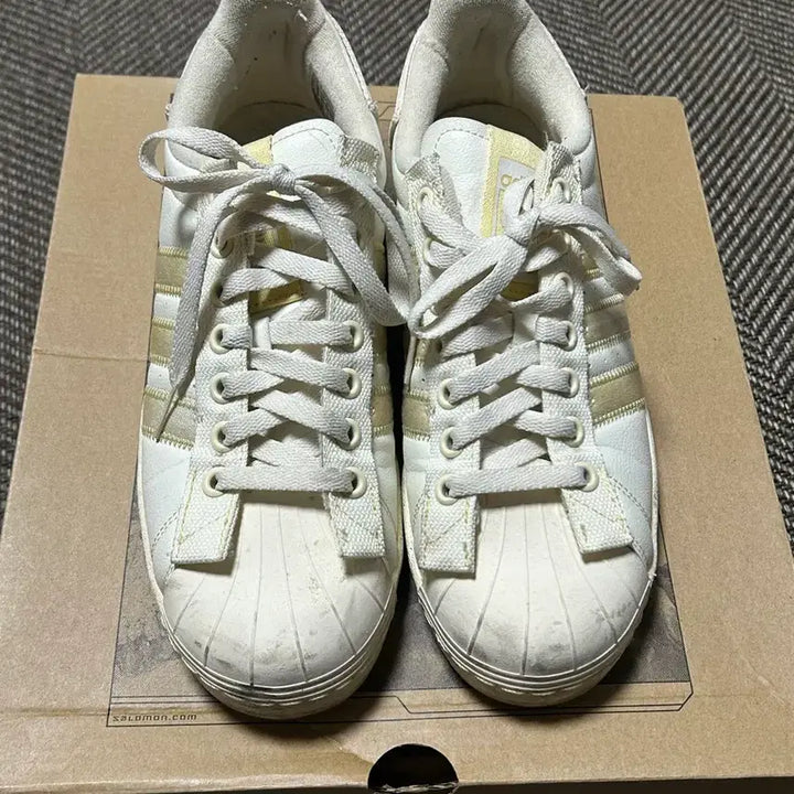 [BUNJANG] Superstar PARLEY White Sneakers / 슈퍼스타 x PARLEY 화이트