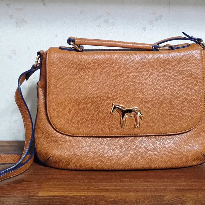 [BUNJANG] Lapalette Leather Crossbody Bag / [당일발송] 라빠레뜨 소가죽 크로스백 브라운