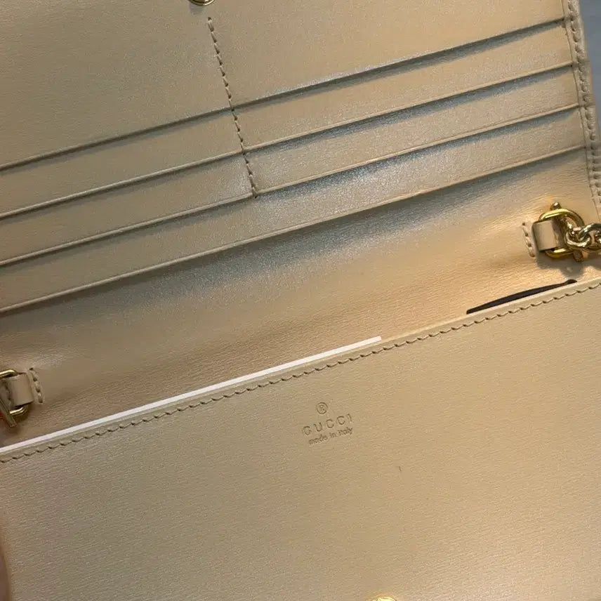 [BUNJANG] Gucci Horsebit Chain Shoulder Bag Beige / 구찌 홀스빗 체인 숄더백 베이지