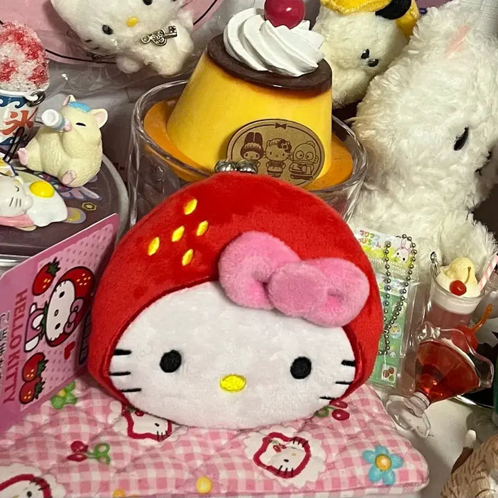 [BUNJANG] Sanrio Strawberry Kitty Coin Pouch / 일본 딸기 키티 지갑 산리오 고전 스위츠 갸루 키티 파우치 동전지갑