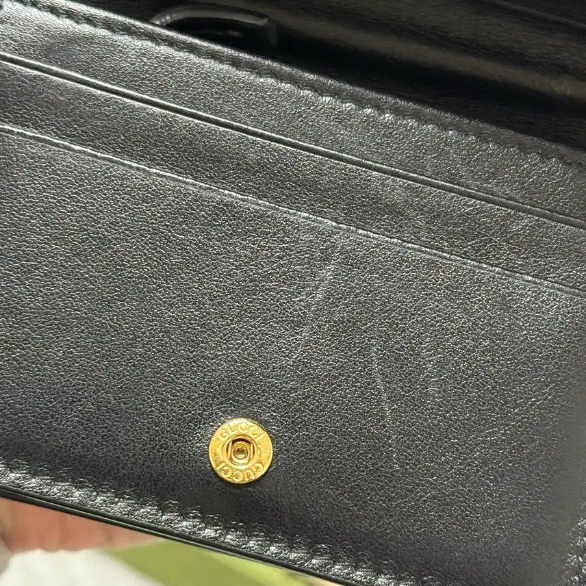 [BUNJANG] Gucci GG Matelassé Wallet / 구찌 GG 마틀라세 반지갑 블랙