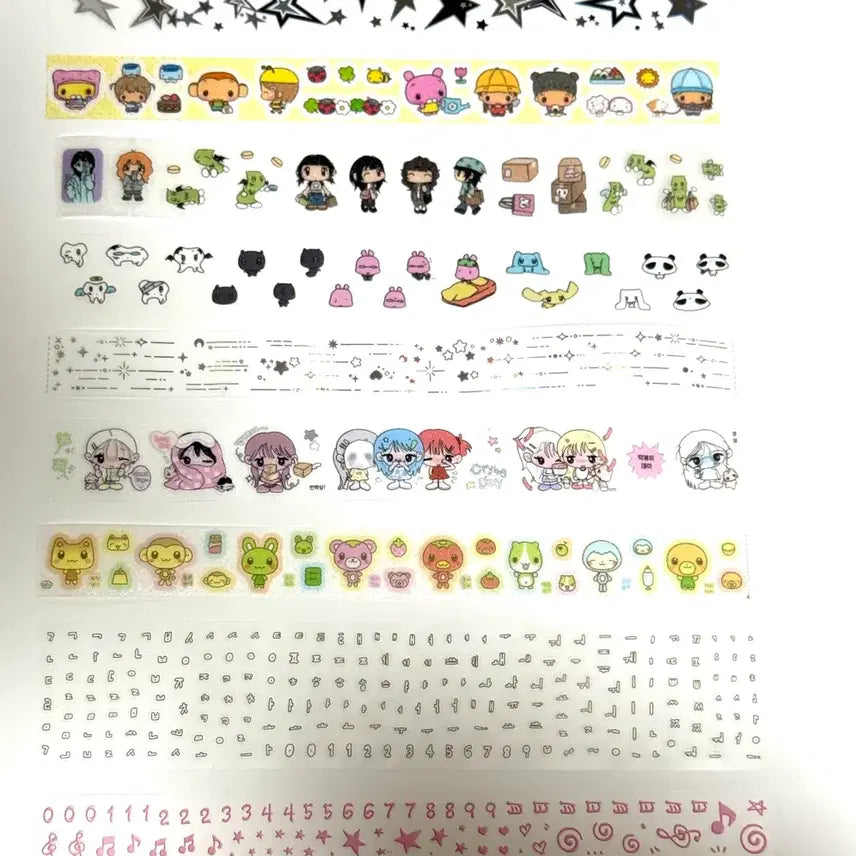 [BUNJANG] Kiss Cut Sticker Set / 키스컷띵 포베 주바 베베 나나스무드 해피냥데이 등등