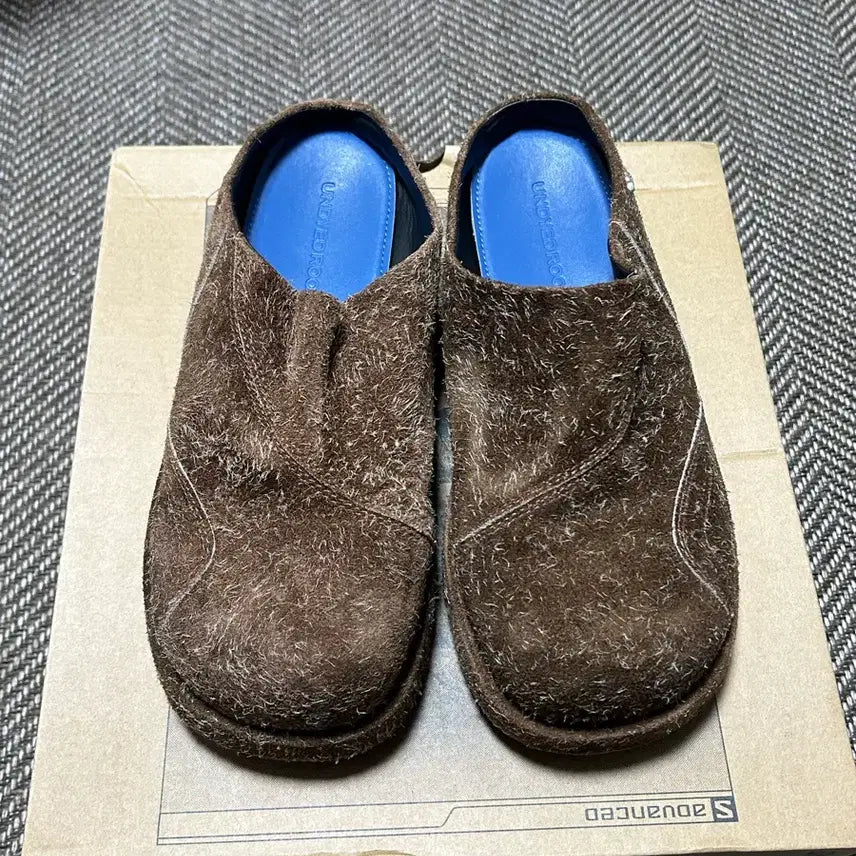 [BUNJANG] Undeadroom Brown Suede Mules / 언다이드룸 브라운 스웨이드 블로퍼