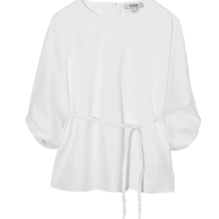 [BUNJANG] COS Belted Puff Blouse / cos 벨티드 셔츠 퍼프 블라우스