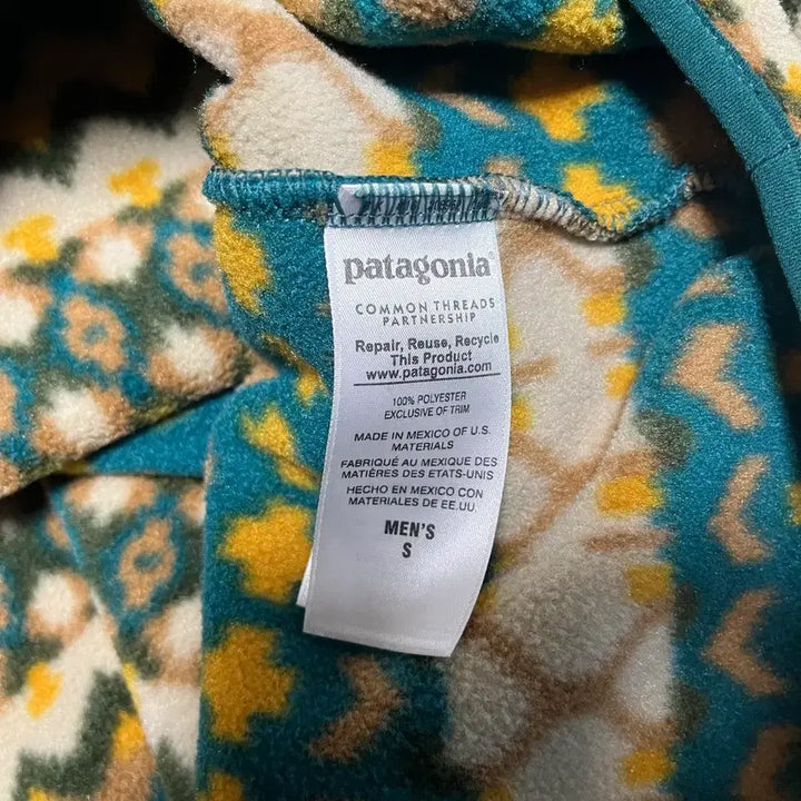 [BUNJANG] Patagonia Synchilla Cliff Harbinger Green Fleece Jacket / [S] 파타고니아 신칠라 클리프 아버그린