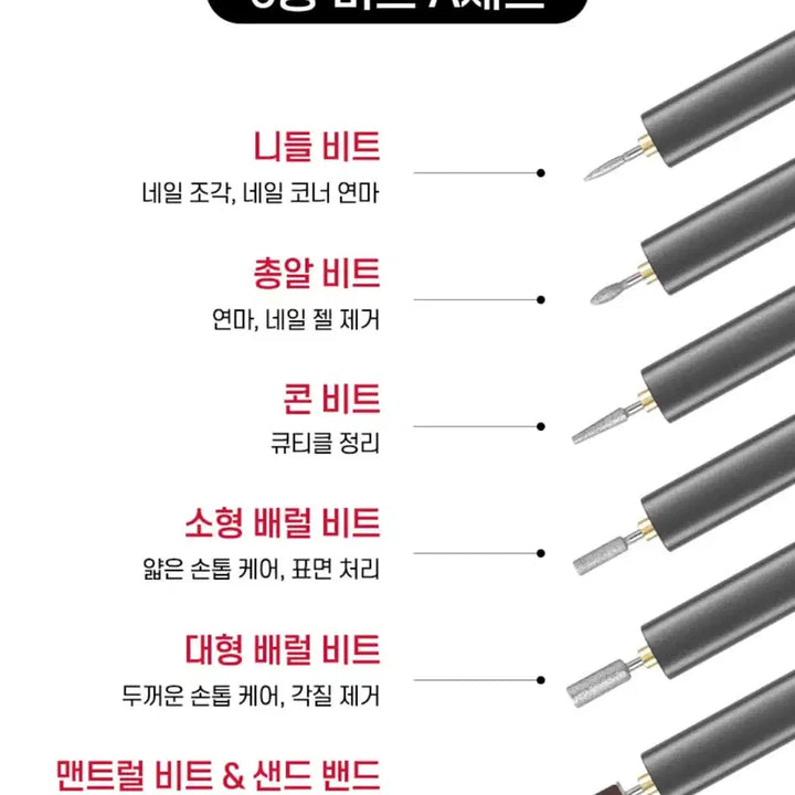 [BUNJANG] AyuAyu Nail Drill Set / 아유아유 손질하네일 무선 드릴 세트