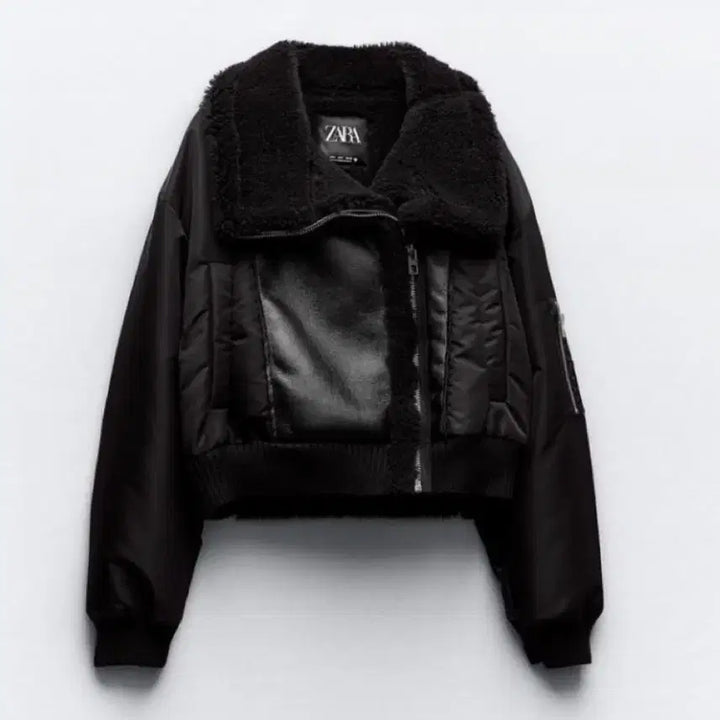 [BUNJANG] Zara Cropped Puffer Mustang Jacket / 자라 무스탕 숏자켓